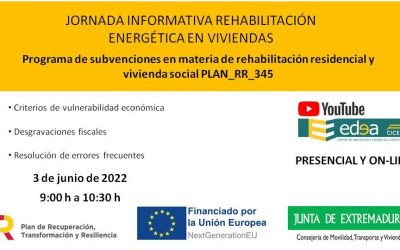 Nueva Jornada informativa PLAN_RR_345. Aclaración de dudas frecuentes