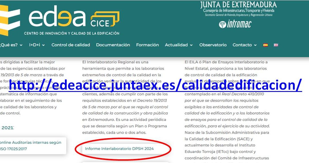 Publicado!: Informe del Interlaboratorio regional del Ensayo DPSH